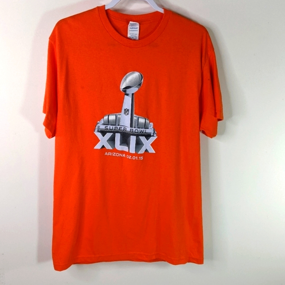 Superbowl 2015 XLIX Patriots vs Seahawks Arizona NFL Football Unisex Delta L